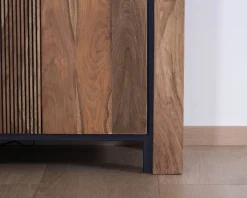 Meuble House Colonne vitrée en palissandre "Enoa" avec rétroéclairage Discount