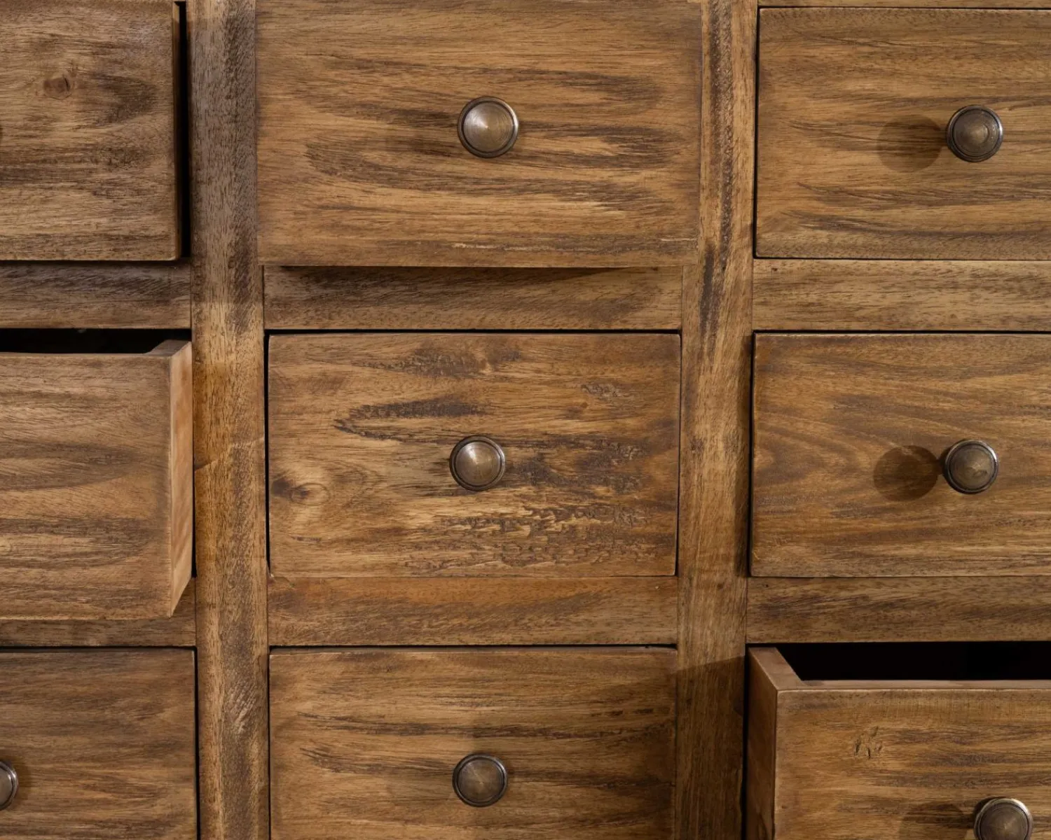 Meuble House Commode apothicaire 30 tiroirs en bois de mahogany "Lacilo" Outlet