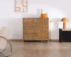 Meuble House Commode apothicaire 30 tiroirs en bois de mahogany