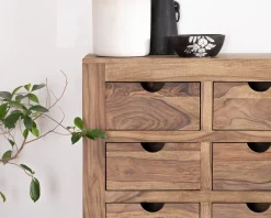 Meuble House Commode en palissandre à 8 tiroirs "Kalanohé" Clearance