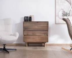 Meuble House Commode esprit Japandi en manguier massif 