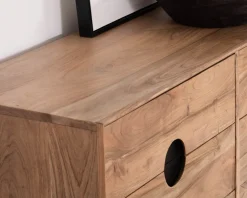 Meuble House Commode rétro 8 tiroirs en acacia naturel "Spot" Best