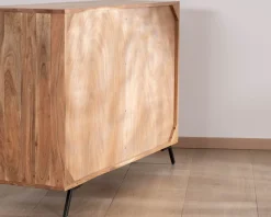 Meuble House Commode rétro 8 tiroirs en acacia naturel 