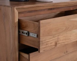 Meuble House Commode 6 tiroirs en acacia style scandinave "Lignum"