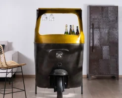 Meuble House Comptoir de bar aspect Tuk-tuk indien esprit récup