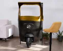 Meuble House Comptoir de bar aspect Tuk-tuk indien esprit récup