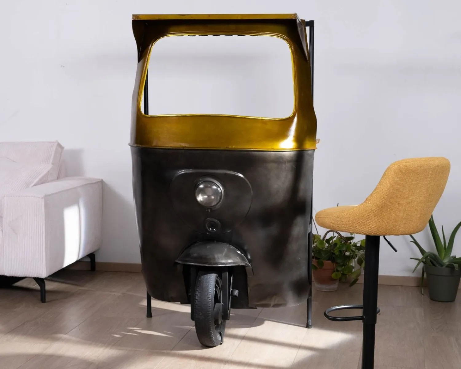 Meuble House Comptoir de bar aspect Tuk-tuk indien esprit récup "Crazy" New