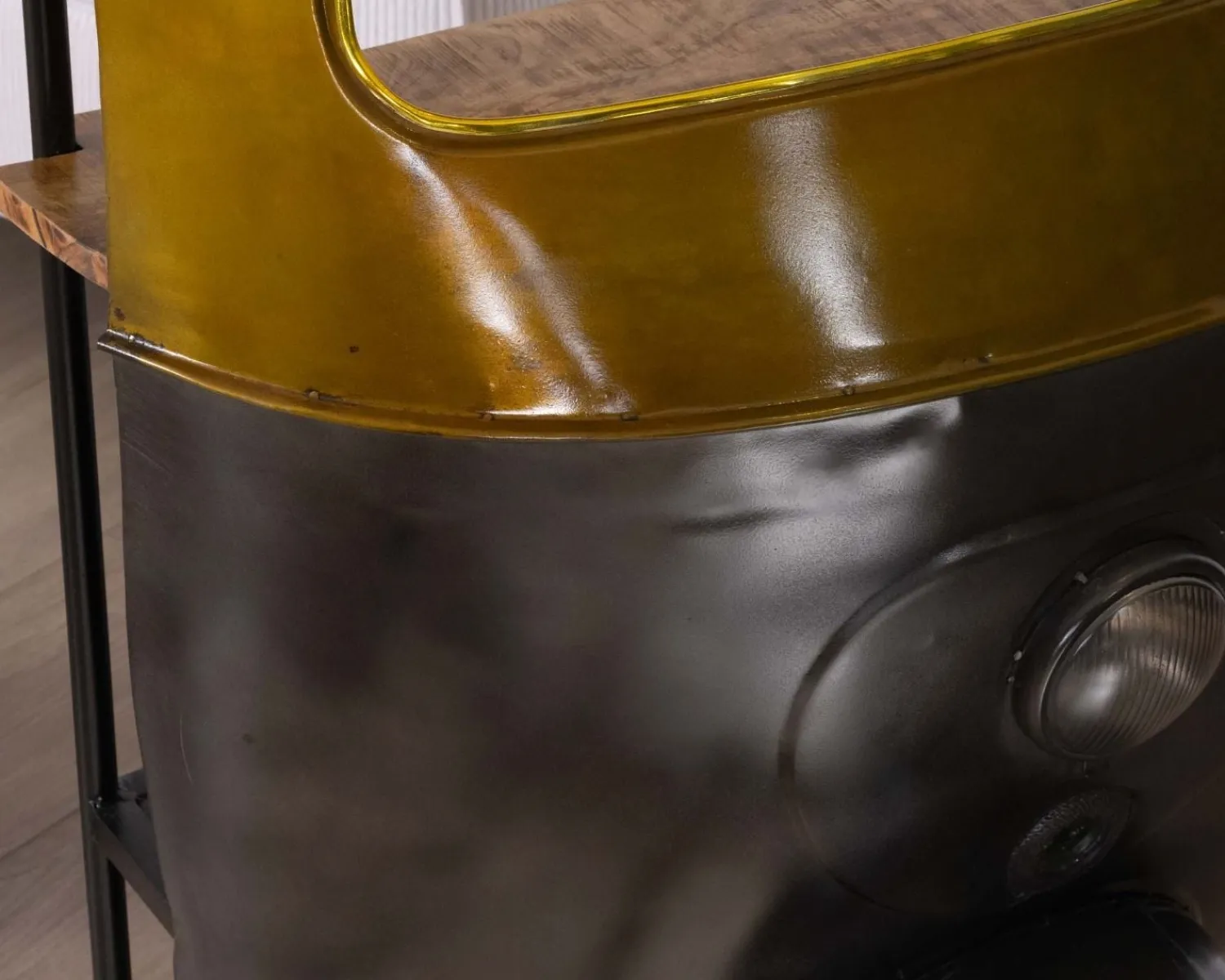 Meuble House Comptoir de bar aspect Tuk-tuk indien esprit récup "Crazy" New