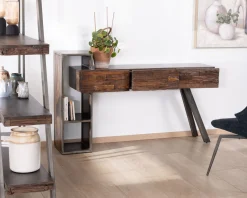 Meuble House Console design et originale en bois et métal