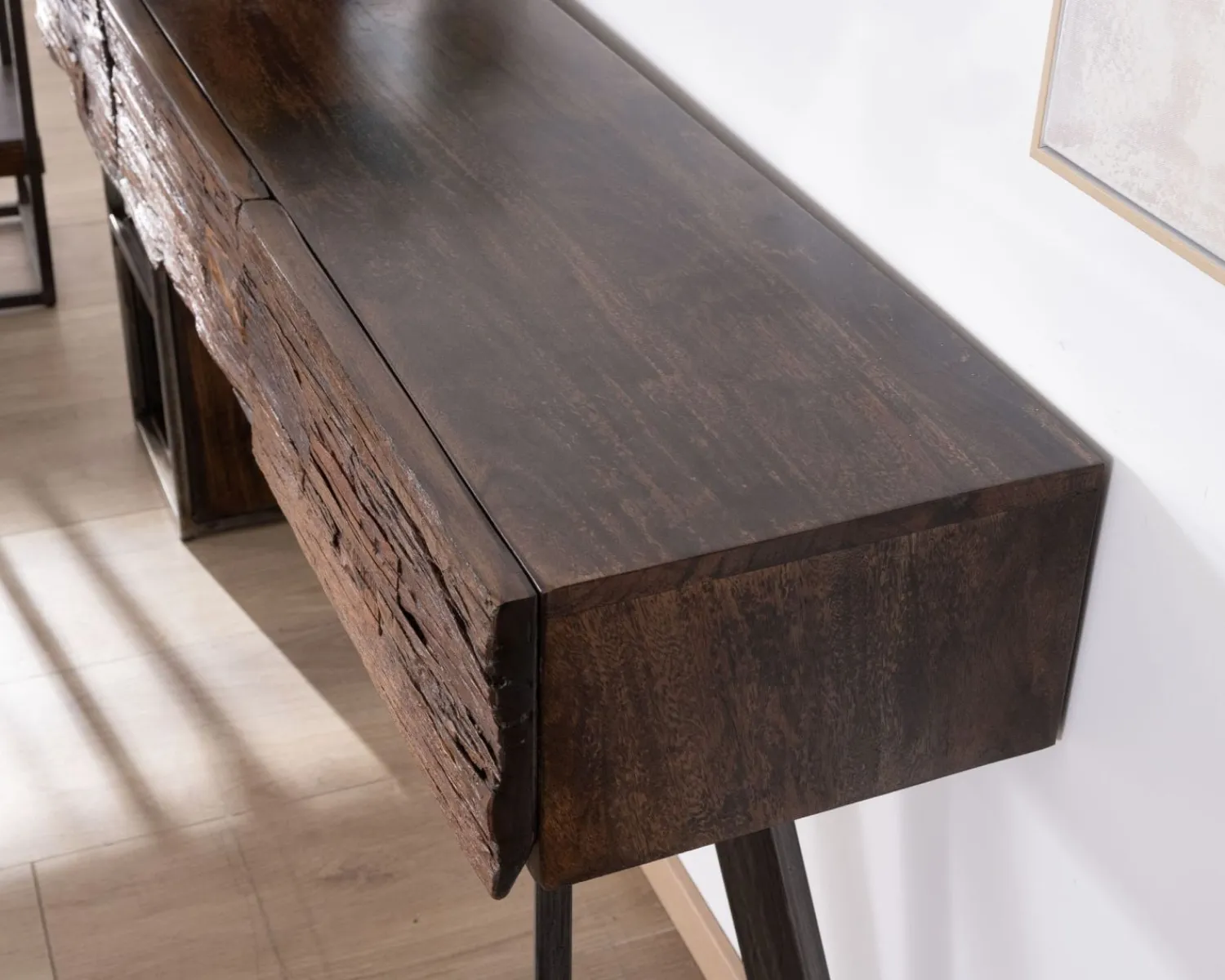 Meuble House Console design et originale en bois et métal "Crescendo" Clearance