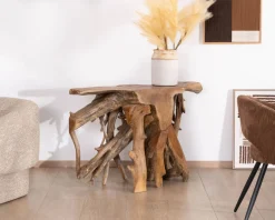 Meuble House Console en racine de teck naturelle 
