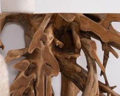 Meuble House Console en racine de teck naturelle 