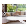 Meuble House Coussin carré design en coton brodé blanc et noir "Kavon" 45x45cm Online