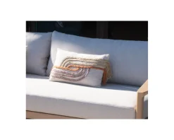 Meuble House Coussin décoratif "Ethnic" coton coloré et brodé 50 x 30 cm Hot