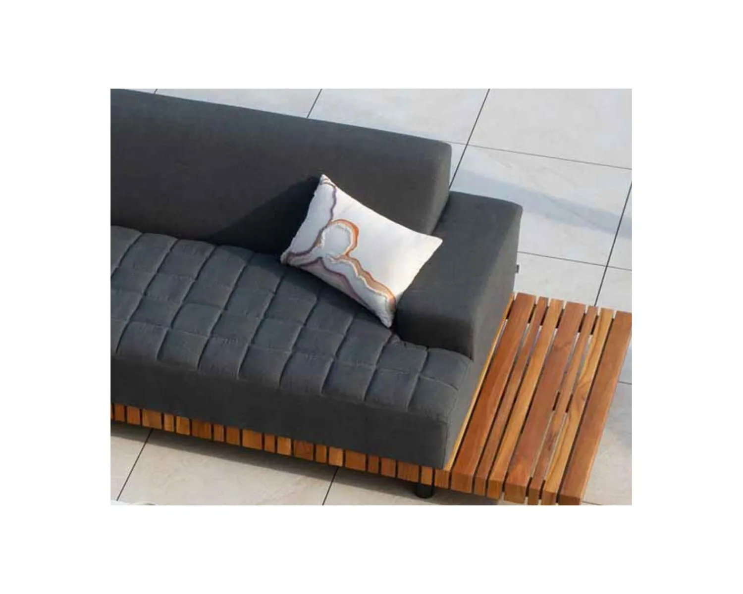 Meuble House Coussin en tissu motif brodé et imprimé "Matis" 50 x 30 cm