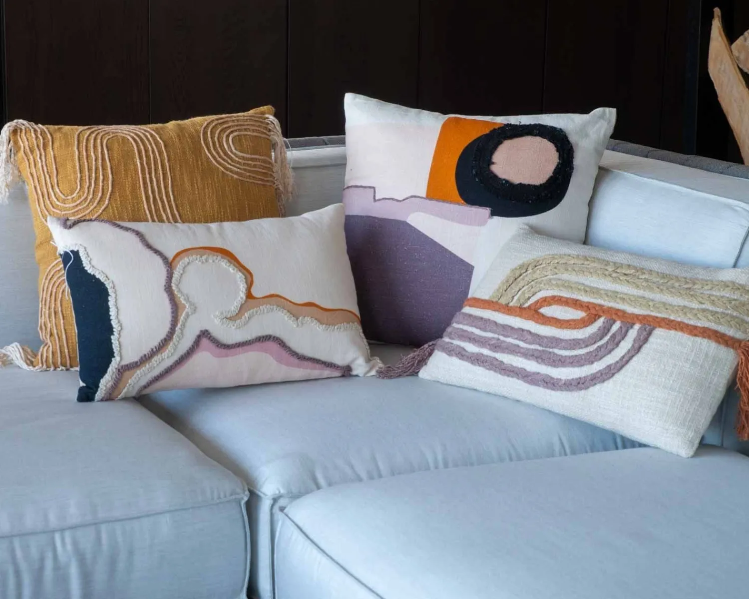 Meuble House Coussin impression tableau moderne "Matis" 45x45cm déhoussable