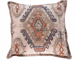 Meuble House Coussin imprimé motif ethnique "Solira" coton flammé 45x45 cm Clearance