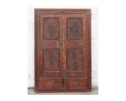 Meuble House Double porte indienne ornementale modèle unique