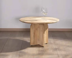 Meuble House Duo de tables basses en manguier naturel et marron finition sablée "Pise" Clearance