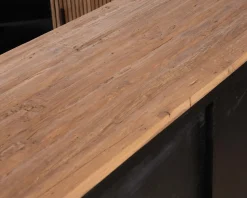 Meuble House Enfilade 200 cm avec portes et tiroirs en bois exotiques 