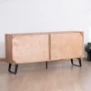Meuble House Enfilade 4 portes en acacia "Uky" design contemporain esprit rétro Hot