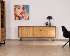 Meuble House Enfilade rétro en teck naturel recyclé "Bahia" Best
