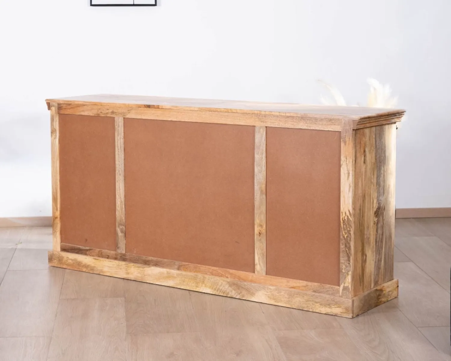 Meuble House Enfilade style factory en bois massif et métal "Haden" Outlet
