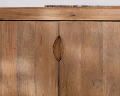 Meuble House Enfilade vintage 4 portes en manguier naturel "Odely" 180 cm style rétro chic Hot