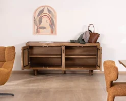Meuble House Enfilade vintage 4 portes en manguier naturel