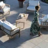 Meuble House Ensemble canapé et fauteuils matelassés en teck et corde "Rafita" Sale