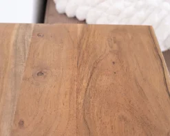 Meuble House Etagère de rangement en acacia avec un compartiment en persienne