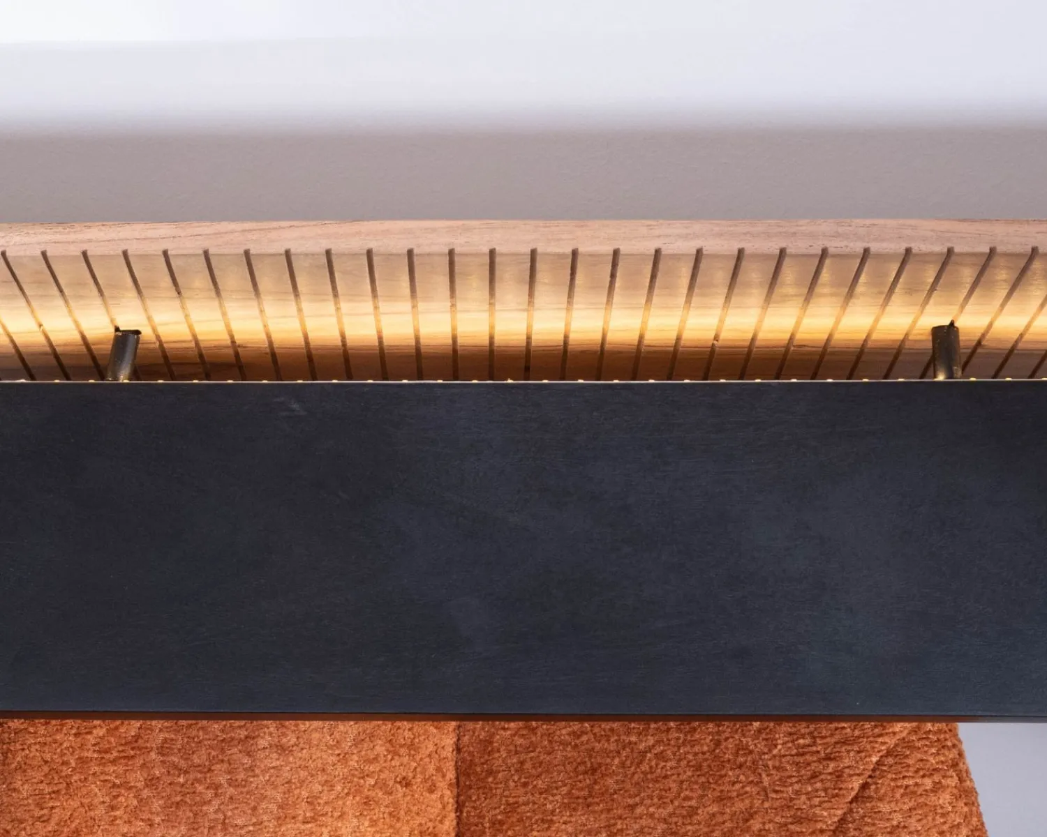Meuble House Etagère murale en acacia avec éclairage LED "Bopee"