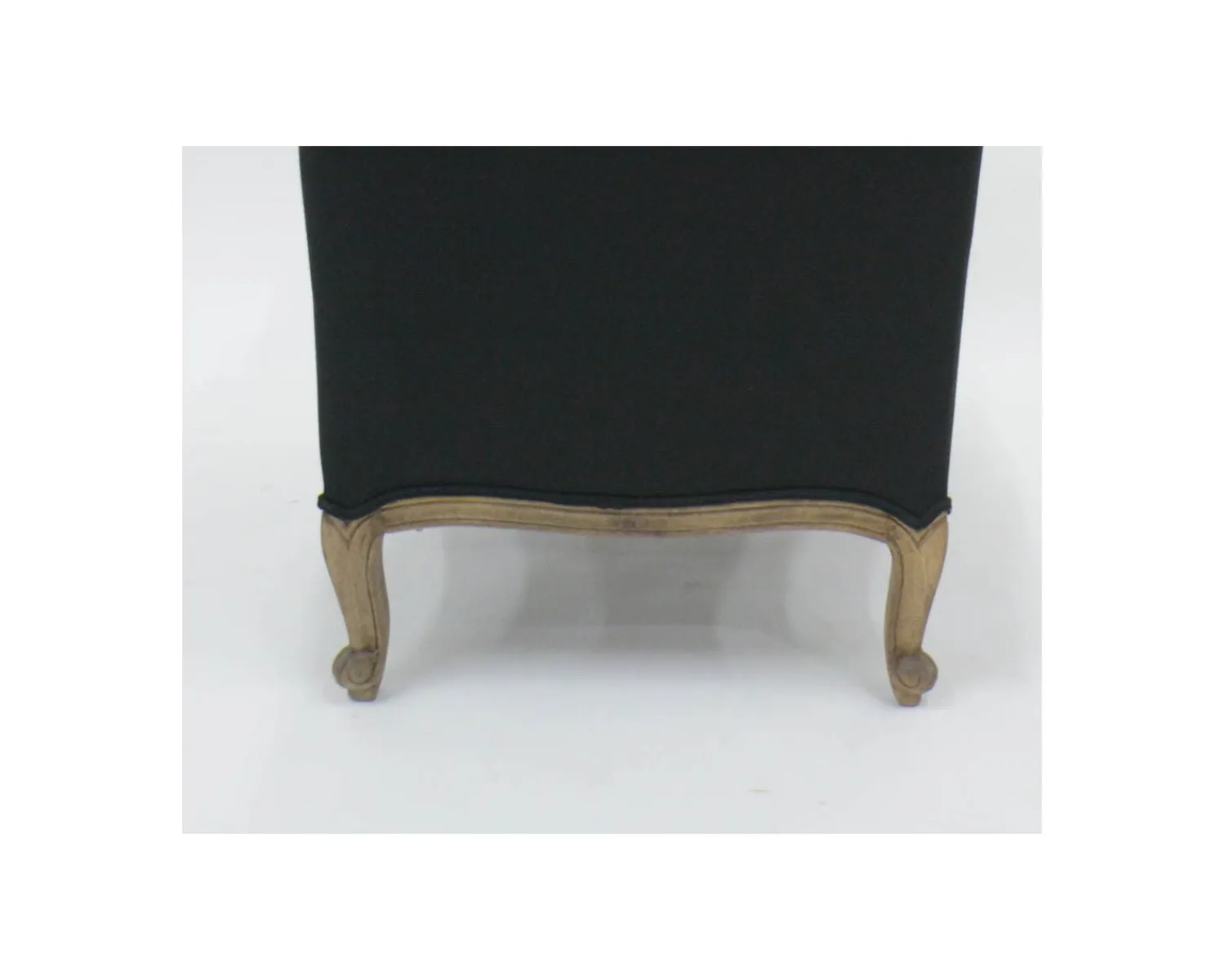Meuble House Fauteuil bergère "Sofia" bois massif et tissu noir et blanc à losanges Clearance
