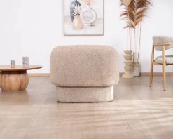 Meuble House Fauteuil club revisité « Sweet Culture » en tissu marron chiné esprit vintage contemporain Online