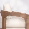 Meuble House Fauteuil d'appoint design scandinave en tissu bouclette écru "Archéa" Online