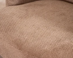 Meuble House Fauteuil d'appoint tournant 360° en tissu chenillé camel "Ladoga" Hot