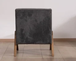 Meuble House Fauteuil déco anthracite style rétro 