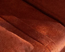 Meuble House Fauteuil design scandinave en tissu terracotta 