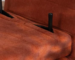 Meuble House Fauteuil design scandinave en tissu terracotta 