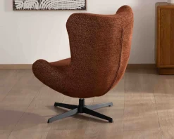 Meuble House Fauteuil enveloppant et pivotant esprit cocooning et rétro 