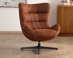Meuble House Fauteuil enveloppant et pivotant esprit cocooning et rétro 
