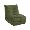 Meuble House Fauteuil relax esprit cosy en velours côtelé vert "Cascada" avec inclinaison électrique Hot