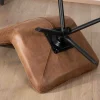 Meuble House Fauteuil relax ultra-confort avec pied rotatif "Grundy" en tissu microfibre havane Hot