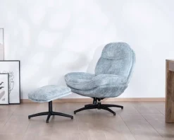 Meuble House Fauteuil rotatif enveloppant avec repose-pieds 
