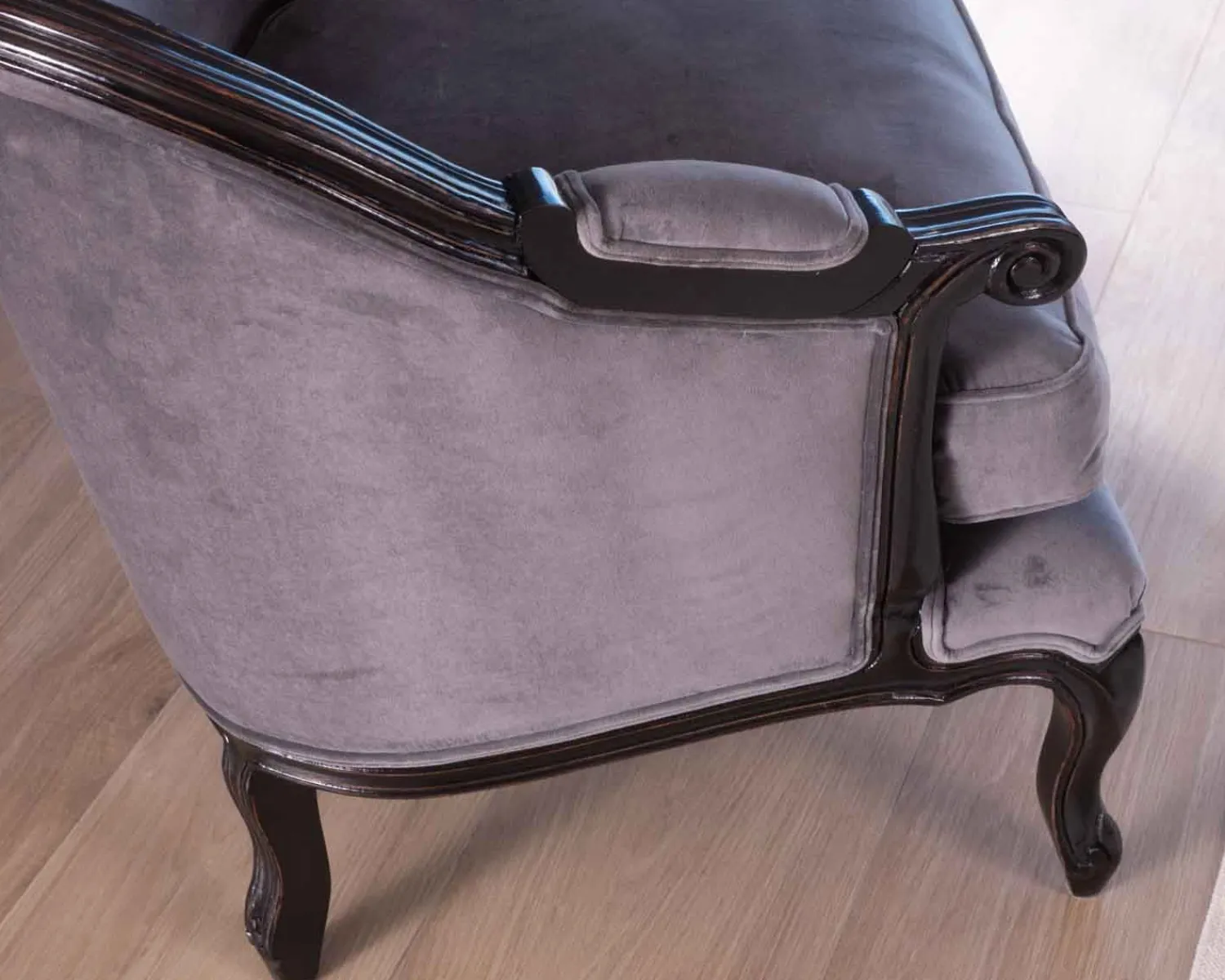 Meuble House Fauteuil tissu ultra confort style classique chic "Legacy" Discount