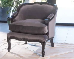 Meuble House Fauteuil tissu ultra confort style classique chic