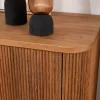 Meuble House Grand bahut style rétro en chêne huilé 180 cm "Winton"