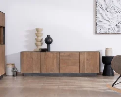 Meuble House Grand banc TV 180 cm en manguier style épuré 