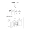 Meuble House Grand billot de cuisine bois massif plateau pierre "Grand Chef" 165 cm