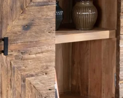 Meuble House Grand buffet bas acacia massif 175cm style ethnique "Géonidum" Sale